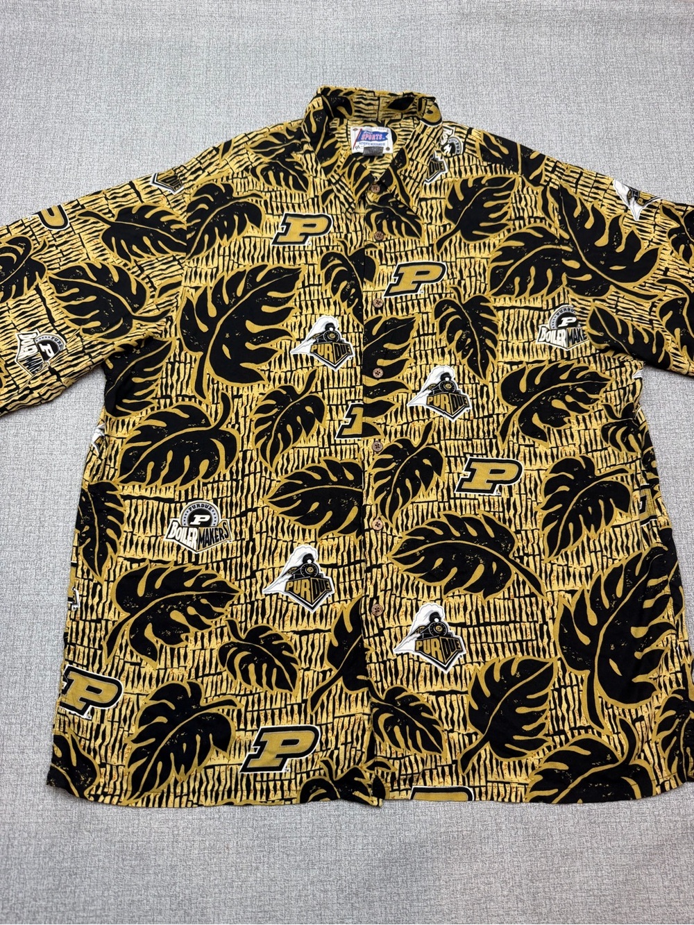 Vintage Reyn Spooner Purdue Boilermakers Hawaiian Shirt